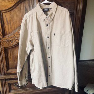 Harley-Davidson Casual Tan Snap Up Button Up